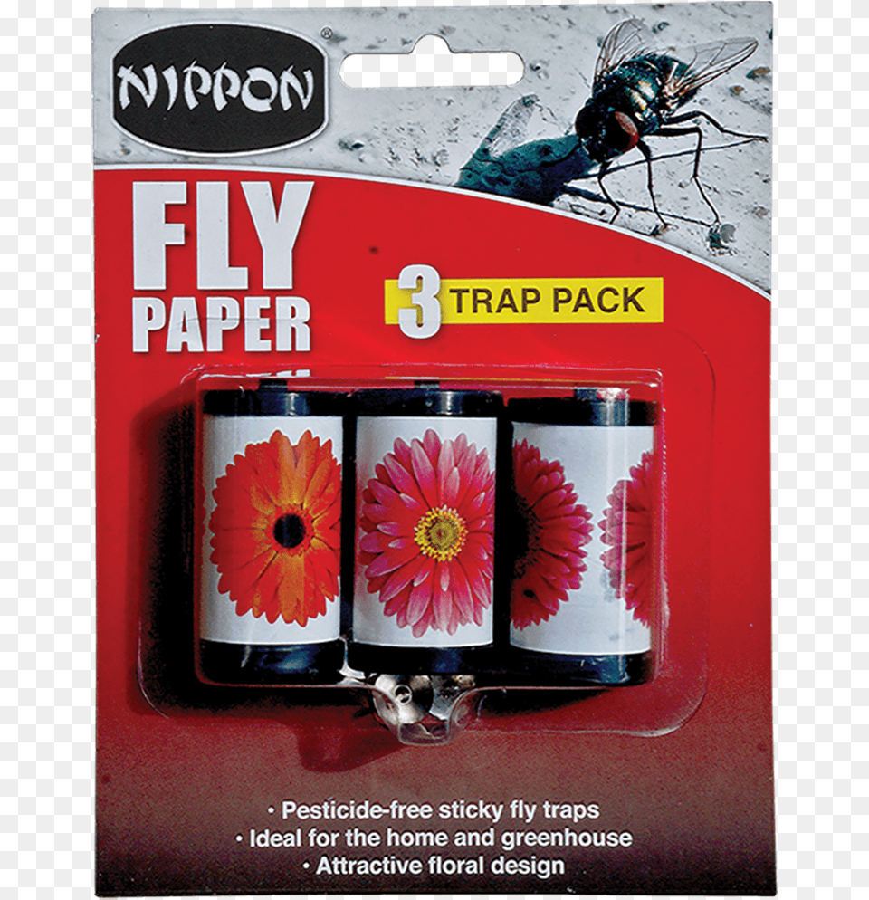 Vitax Nippon Fly Papers Barberton Daisy, Flower, Plant, Tin, Can Free Png Download