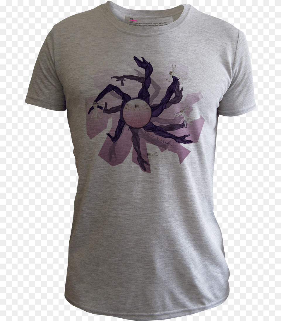 Vitruvian Man Men Dapple Grey Mens Bob Dylan T Shirt, Clothing, T-shirt, Person Png Image