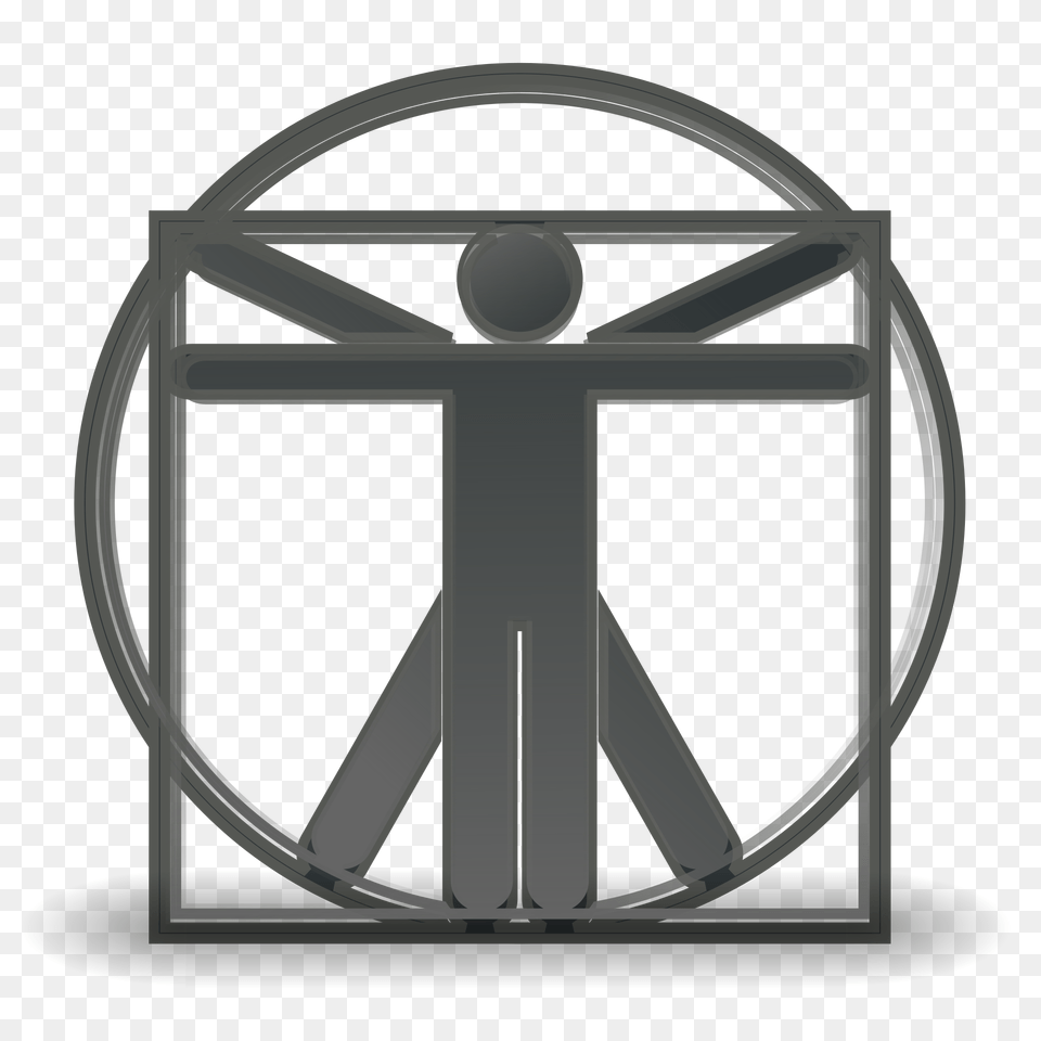 Vitruvian Man Noun Project Styled, Gate, Door, Cross, Symbol Free Png