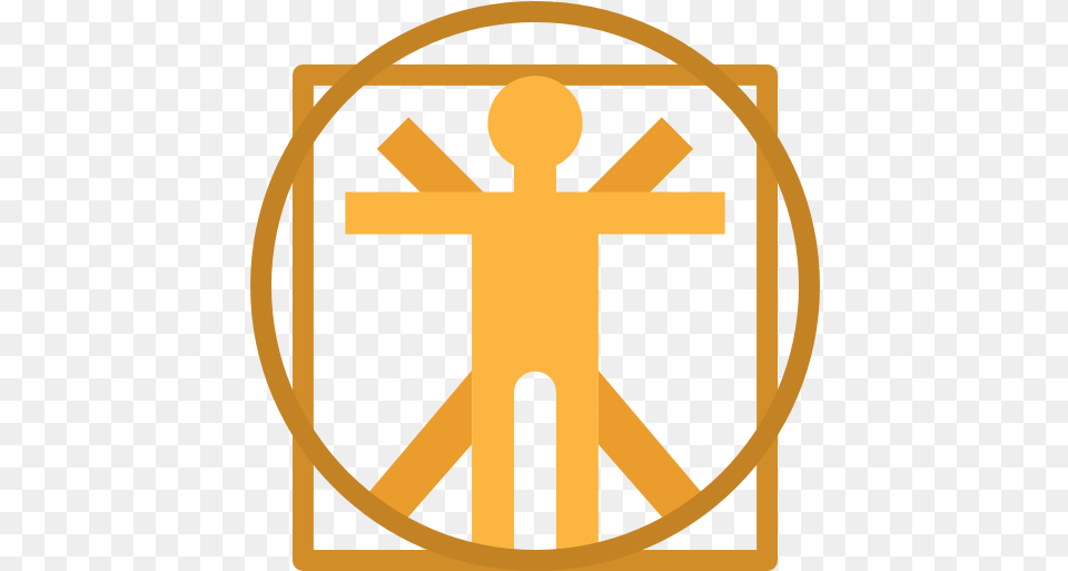 Vitruvian Man People Icons Vitruvian Man Icon, Cross, Symbol, Sign Png Image