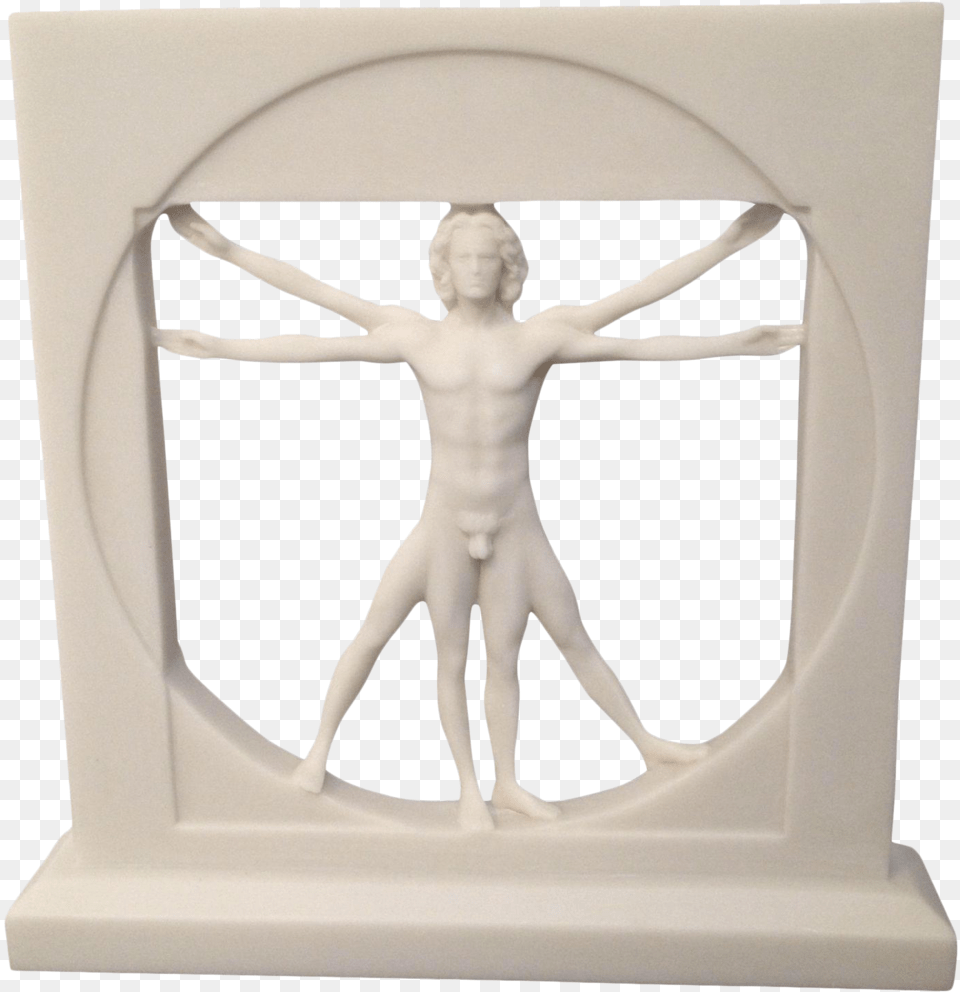 Vitruvian Man Sculpture Statue, Cross, Symbol, Person, Art Free Png Download