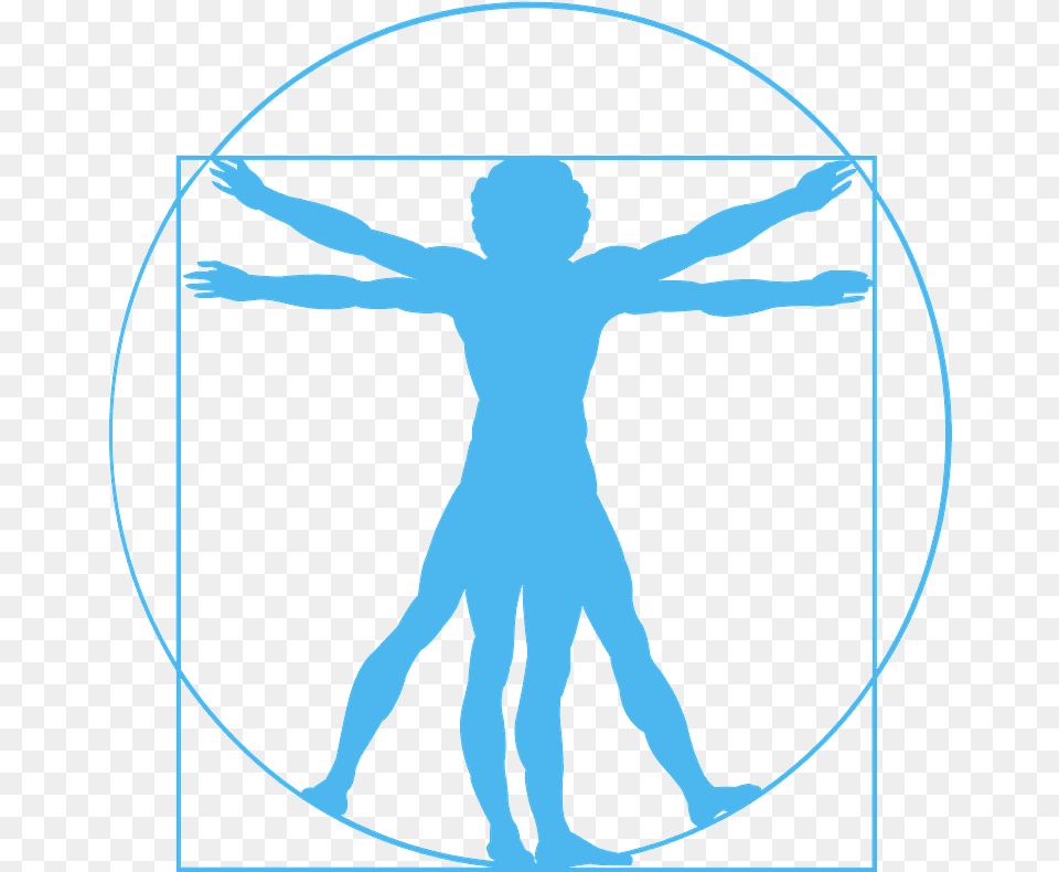 Vitruvian Man Silhouette, Person, Cross, Symbol Png