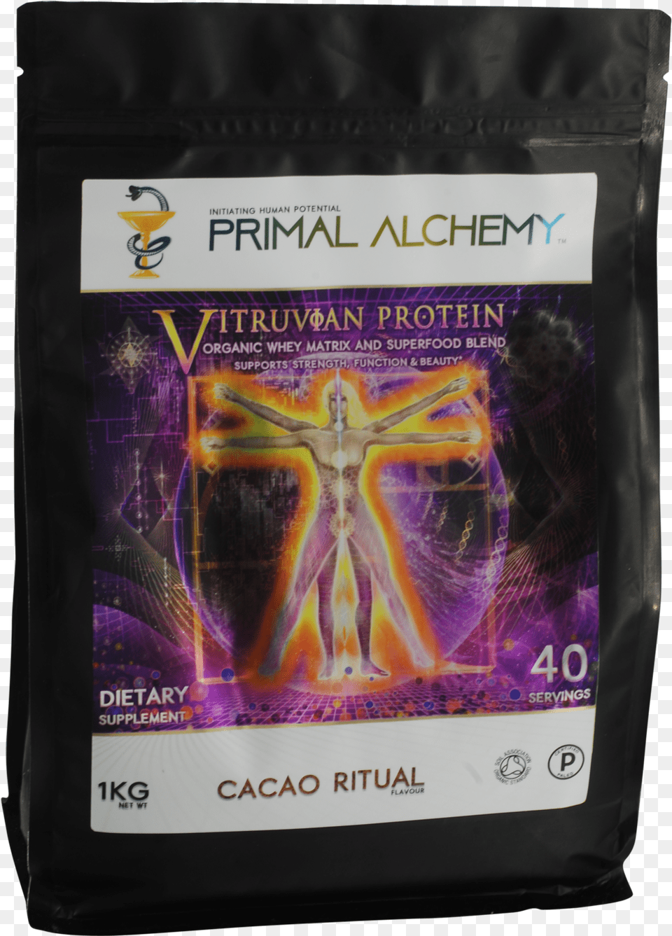 Vitruvian Protein Cacao Ritual Primalalchemy, Cross, Person, Symbol, Accessories Free Png