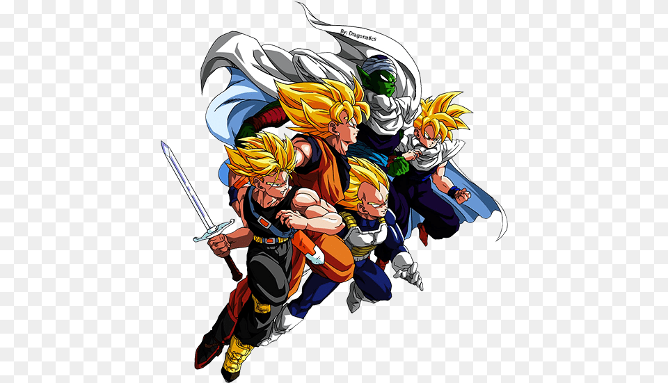 Viu Para Isso Mesmo Que O App Perfeito Dragon Ball Z Vegeta Son Goku Trunks Gohanwallpaper, Publication, Book, Comics, Person Png