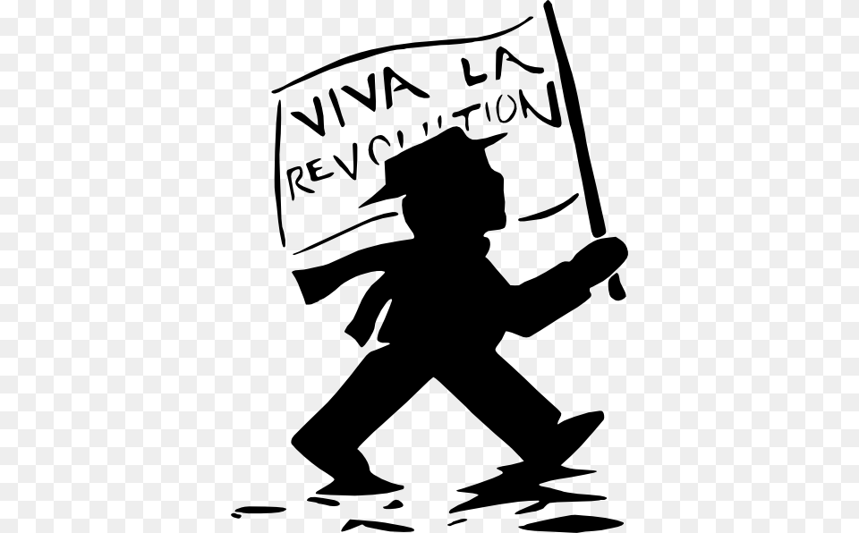 Viva La Revolution Clip Art, People, Person, Silhouette, Stencil Free Png