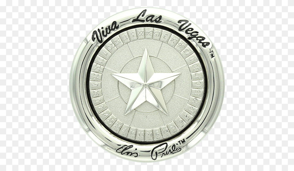 Viva Las Vegas Roulette Wheel Silver, Compass Free Png Download