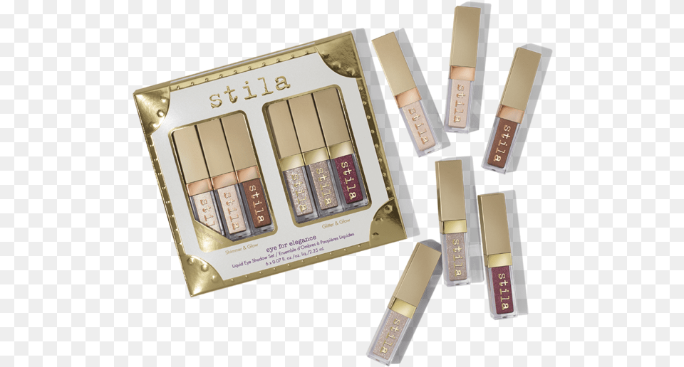 Vivid Amp Vibrant Shimmer Amp Glow Kit Stila Eye For Elegance Liquid Eye Shadow Set, Cosmetics, Lipstick Png Image