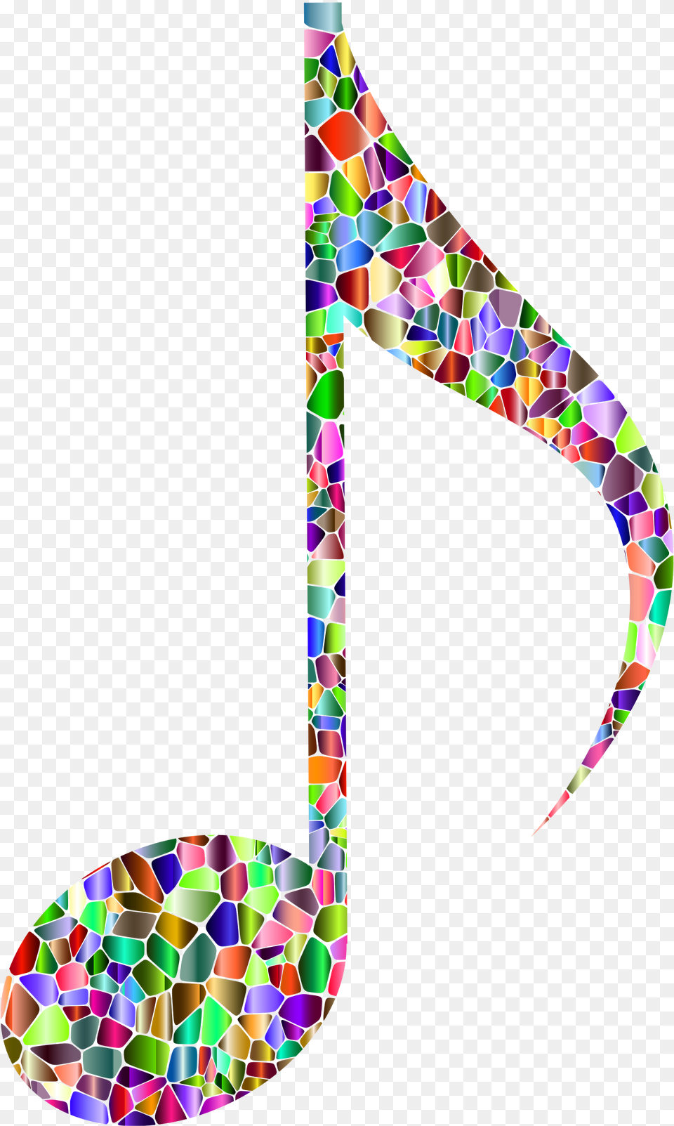 Vivid Chromatic Tiled Musical Note 12 Clip Arts Rainbow Music Notes Clipart, Art, Graphics, Modern Art, Text Png
