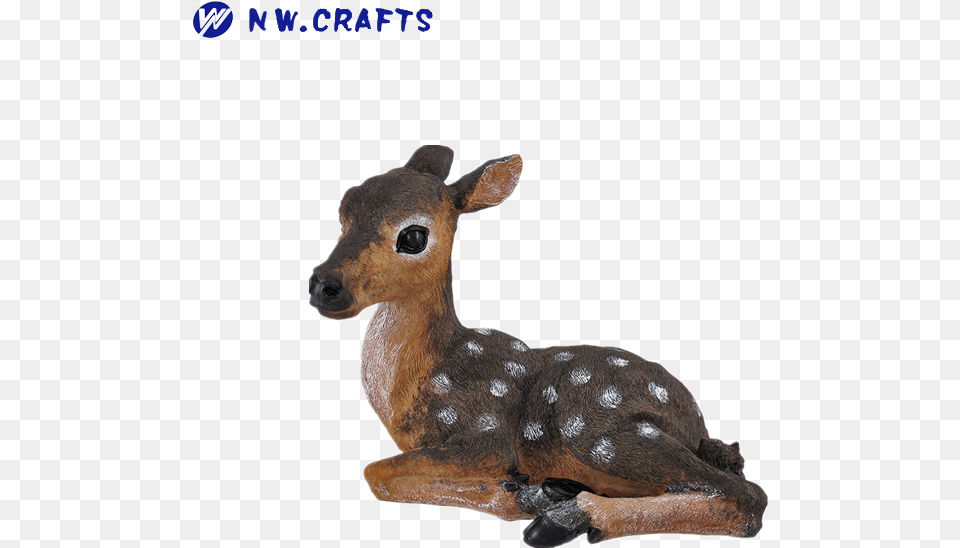 Vivid Resin Fawn Baby Deer Garden Outdoor Statue For Garden Deer Statue Lying, Animal, Mammal, Wildlife, Antelope Png