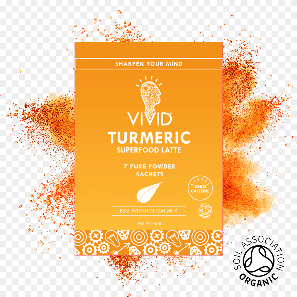 Vivid Turmeric Powder 71 Gram Sachets Graphic Design, Advertisement, Poster Free Png