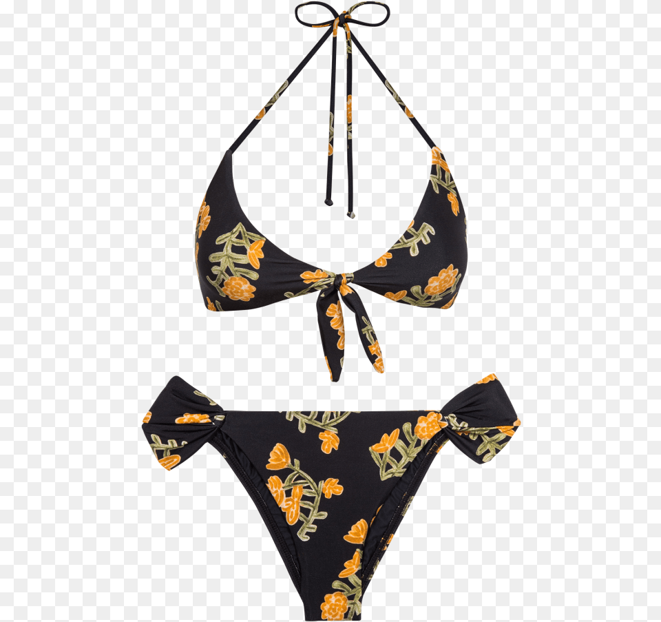 Vix By Paula Hermanny Flower Retro Loop Swimsuit Bikini, Clothing, Swimwear, Accessories, Bag Png Image
