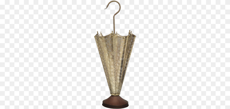 Viyet Designer Furniture Accessories Vintage Perforated Umbrella Stand, Lamp, Bronze Png Image