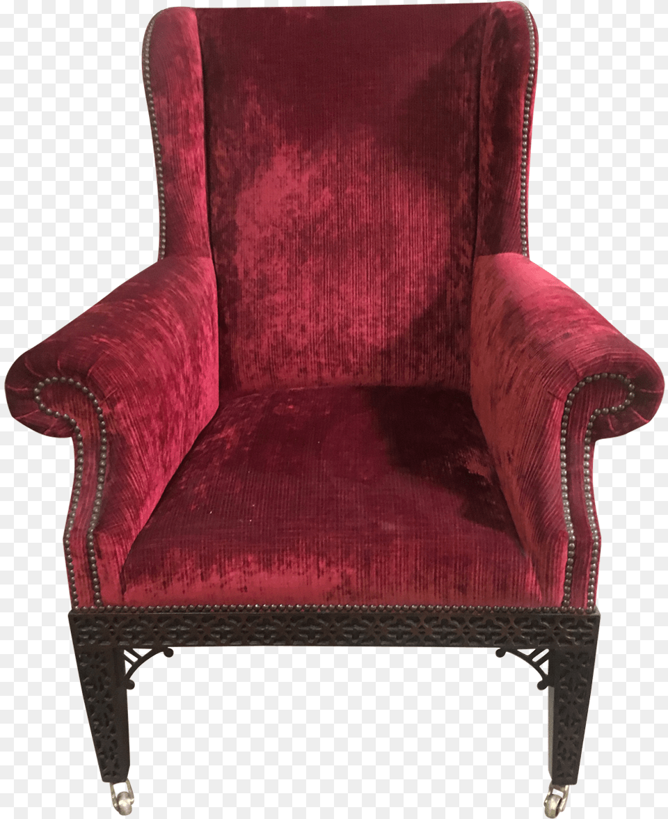 Viyet Red And Pink Baker Chair Club Chair, Furniture, Armchair Free Png