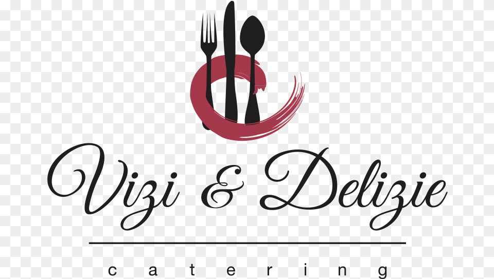 Vizi E Delizie Catering Empoli Logo For Catering, Cutlery, Fork, Spoon, Text Png