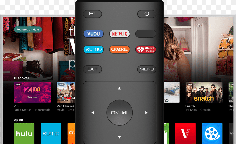 Vizio Xrt136 Tv Remote Vizio Xled, Phone, Mobile Phone, Electronics, Adult Free Png Download