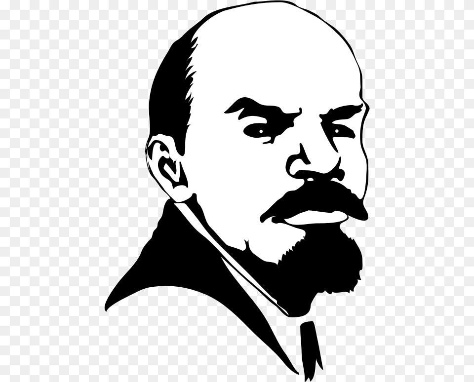 Vladimir Lenin Lenin Lineart, Stencil, Adult, Head, Male Free Png Download