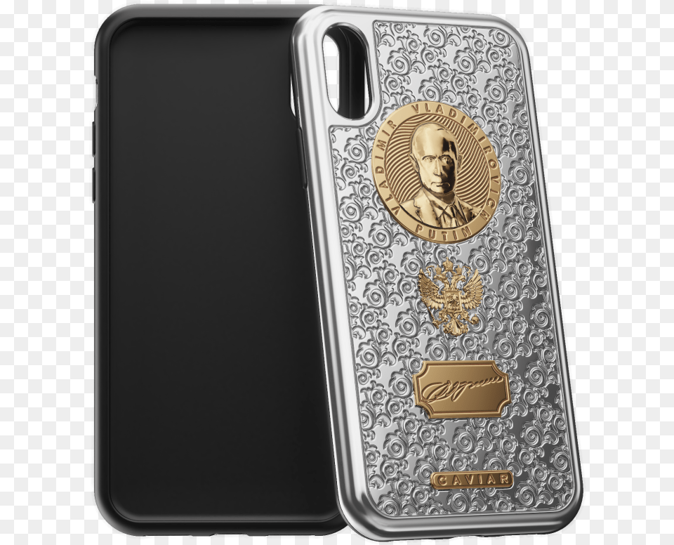 Vladimir Putin Iphone X Golden Case Caviar Vladimir Putin Phone Case, Electronics, Mobile Phone, Adult, Male Png