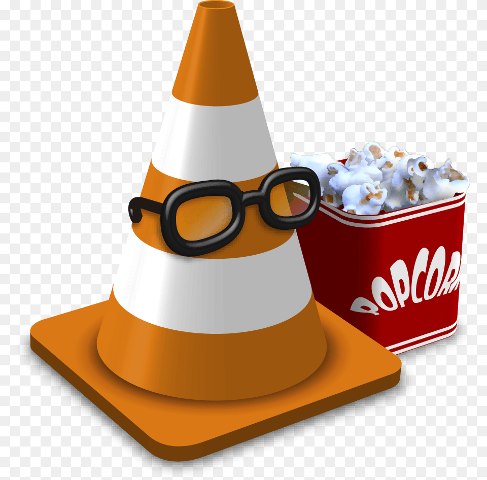 Vlc For Apple Tv Has Arrived With Great New Features Vlc Media Player, Cone, Food, Clothing, Hat Free Png Download