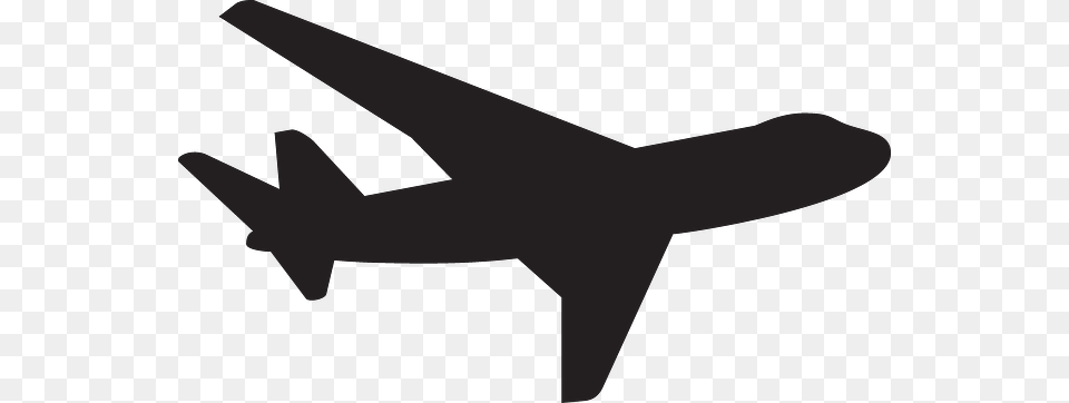 Vliegtuig Vinyl Ideas Silhouette Airplane, Aircraft, Airliner, Transportation, Vehicle Free Png