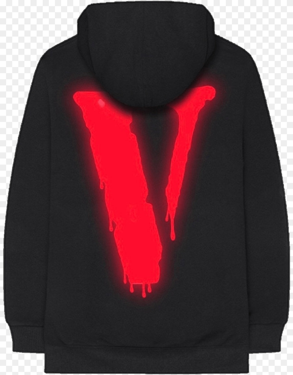 Vlone Drip Hoodie Black Hoodie, Clothing, Sweater, Sweatshirt, Knitwear Free Png Download