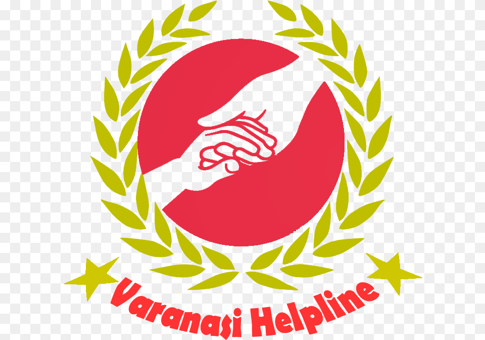 Vns Help Line Logo Golden Laurel Wreath Clipart, Emblem, Symbol, Animal, Bird Png Image