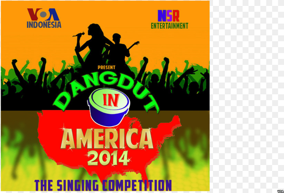 Voa Co Produces Dangdut Singing Competition For Broadcast Poster, Advertisement, Adult, Person, Woman Free Transparent Png