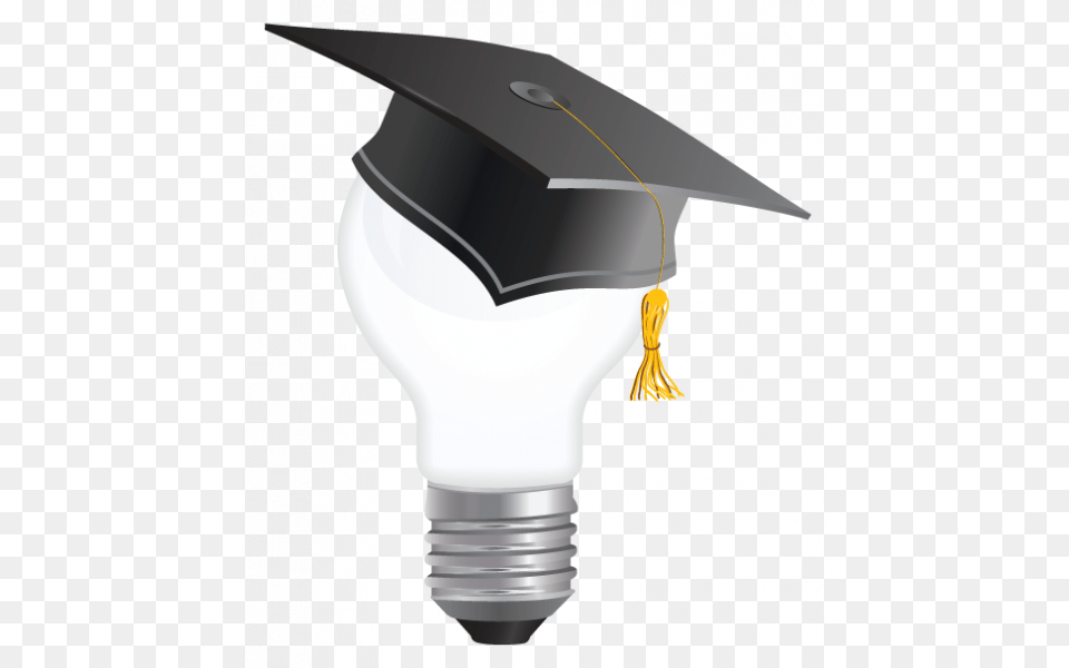 Vocabulary Chemhat Light Bulb With Graduation Cap, People, Person Free Png