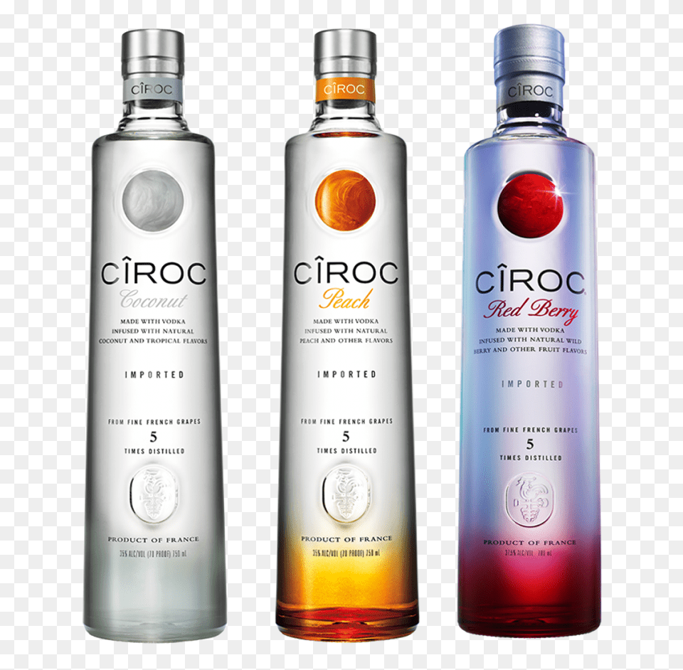 Vodka Ciroc Sabores, Alcohol, Beverage, Liquor, Bottle Png