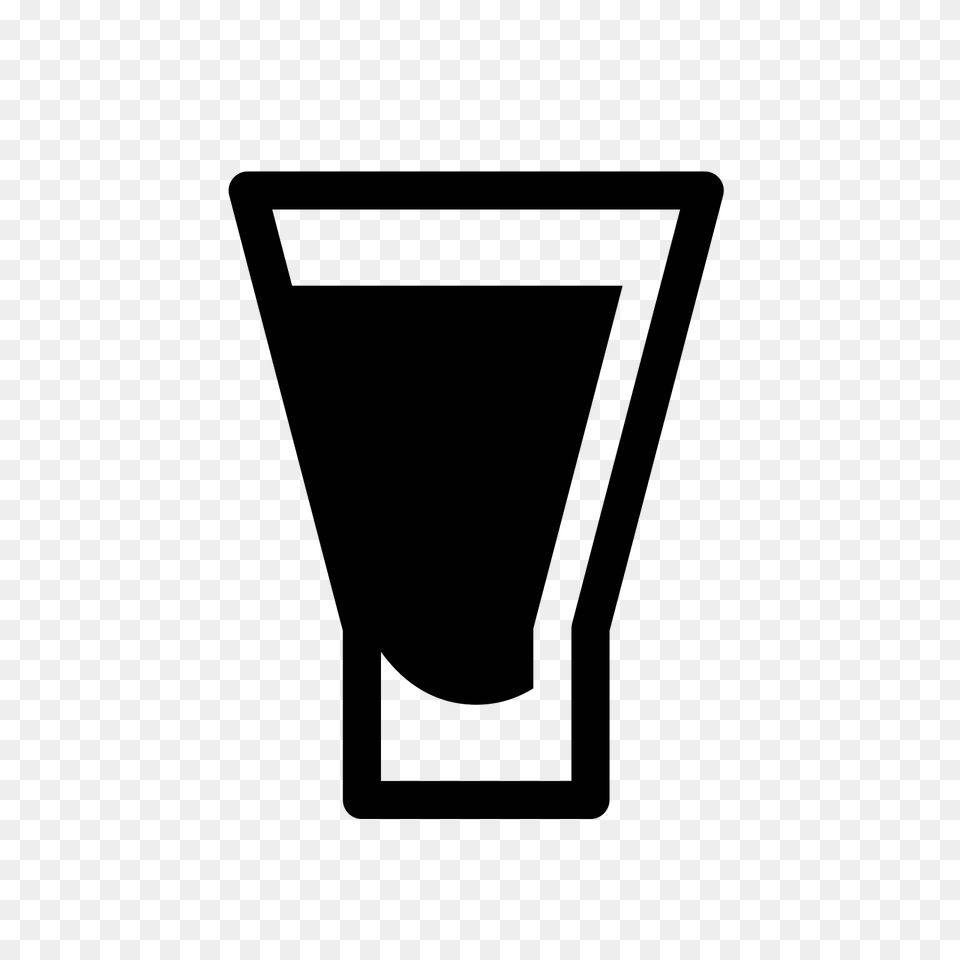 Vodka Shot Filled Icon, Gray Png Image