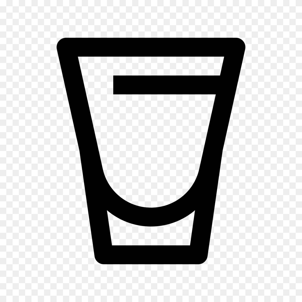 Vodka Shot Icon, Gray Free Transparent Png