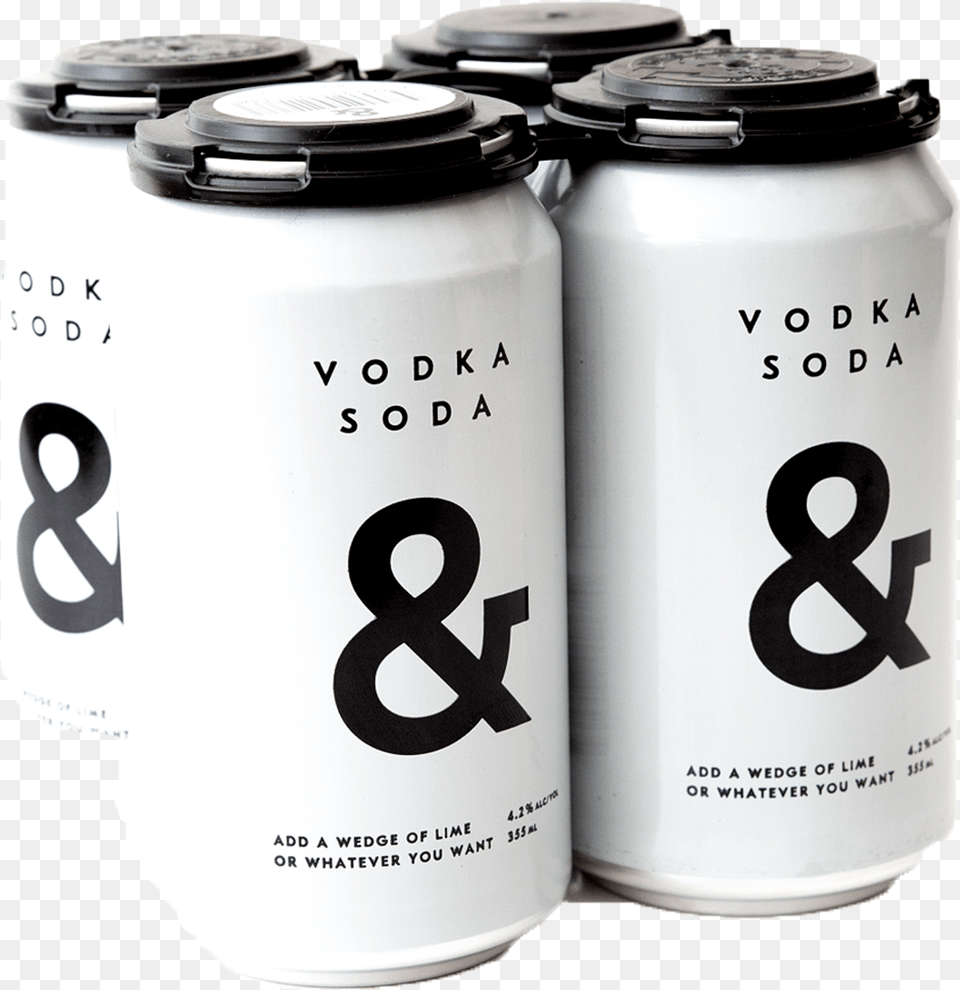 Vodka Soda Amp 355ml 4 Pack Vodka Soda Amp, Can, Tin Png Image