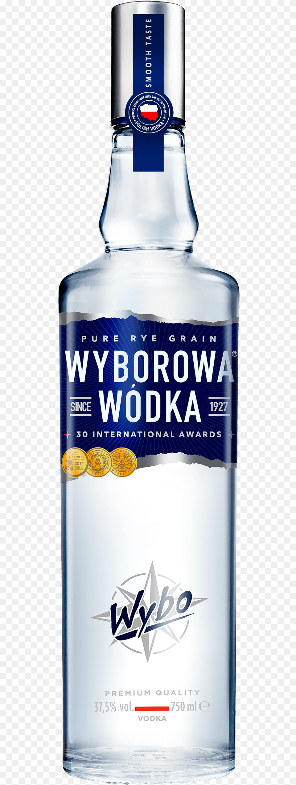 Vodka Wyborowa Pure Rye Grain Vodka, Alcohol, Beverage, Gin, Liquor Free Transparent Png