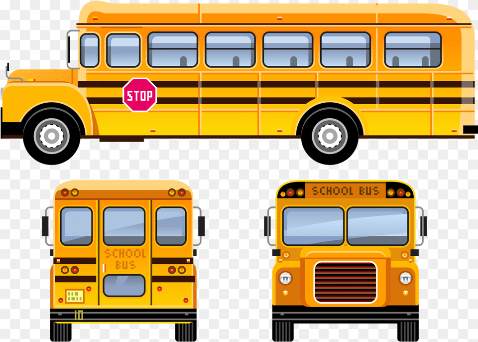 Voertuigen Transportation Land Transportation Clipart, Bus, School Bus, Vehicle, Road Sign Free Png