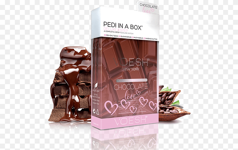 Voesh 4 Step Spa Pedicure Voesh Chocolate Love, Cocoa, Dessert, Food, Sweets Free Png