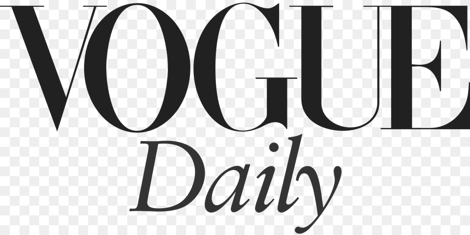 Vogue Daily Logo Transparent Vector, Text Png