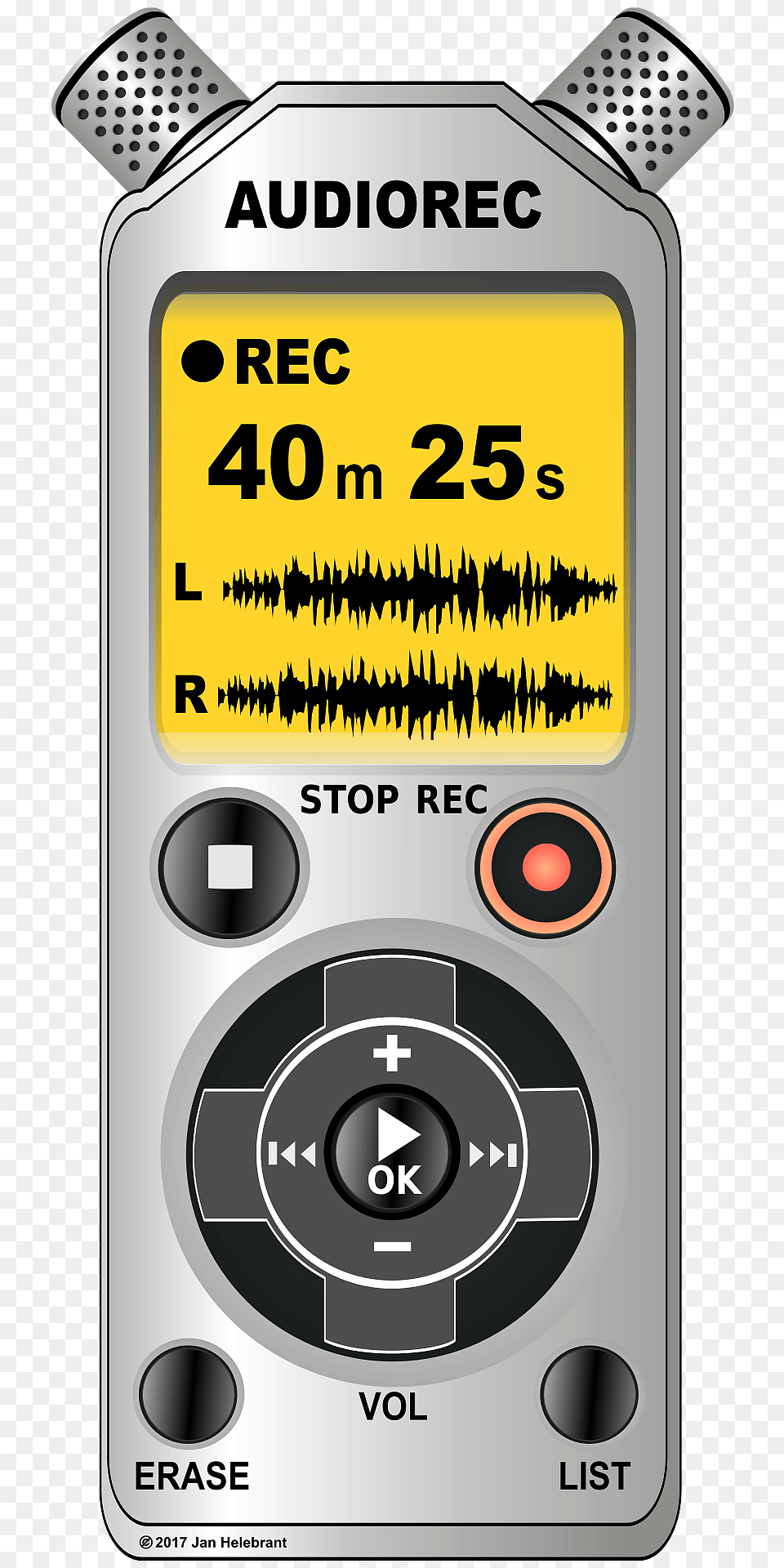 Voice Audio Recorder Dictaphone Clipart, Electronics, Computer Hardware, Hardware, Monitor Free Png Download