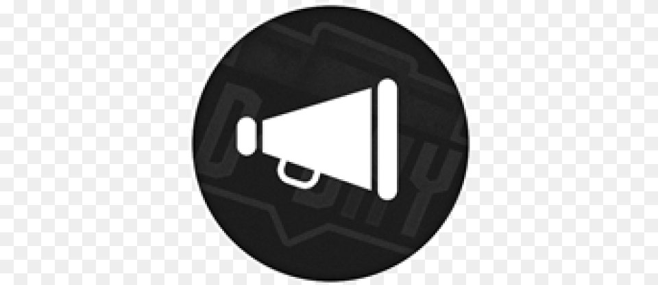 Voice Commands Roblox Cheerleading Megaphone, Disk, Lighting, Firearm, Weapon Free Transparent Png