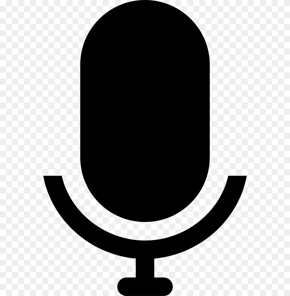 Voice Interface Symbol Of Microphone Silhouette Circle, Electrical Device Png