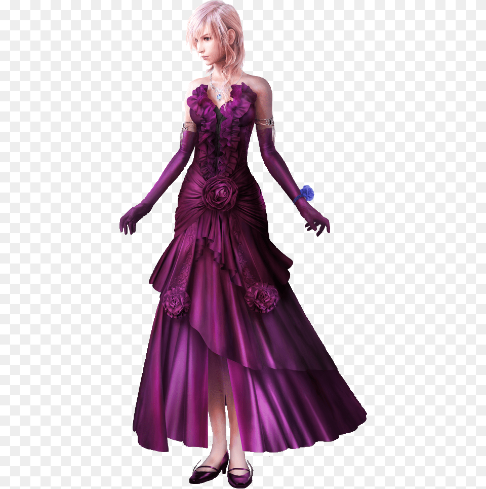 Voidgear Final Fantasy Lightning Dress, Child, Gown, Girl, Formal Wear Free Png