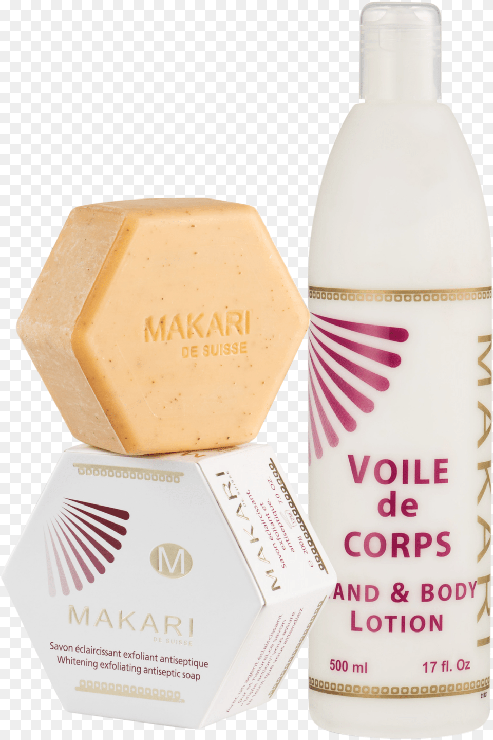 Voile De Corps Makari, Bottle, Lotion, Business Card, Paper Png