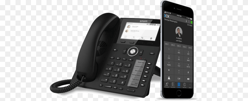 Voip Phone, Electronics, Mobile Phone, Person Free Png Download