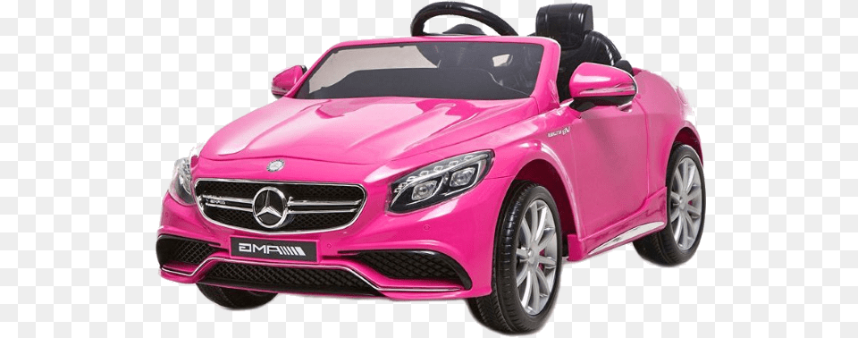 Voiture Electrique Mercedes Rose, Car, Transportation, Vehicle, Machine Png