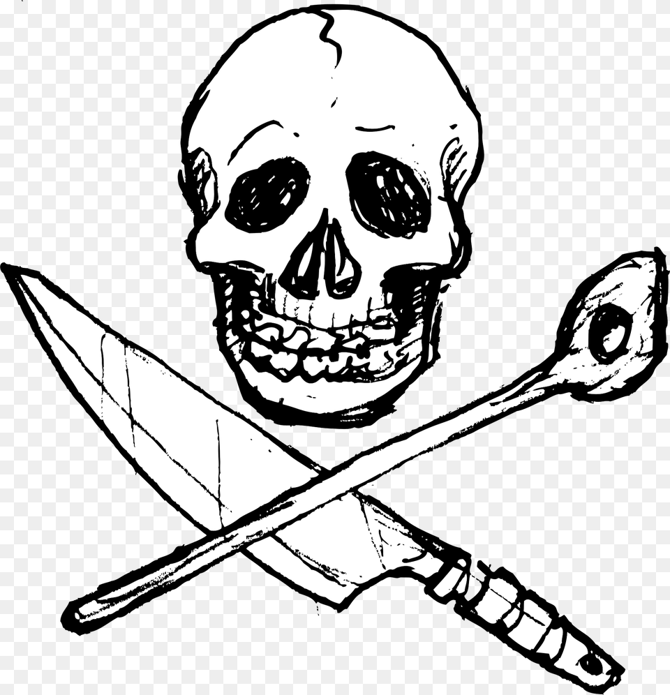 Vok Volxkche Volkskche Jolly Roger Audimax Vienna Logo Only Soup Kitchen Clipart, Cutlery, Spoon, Person, Head Png