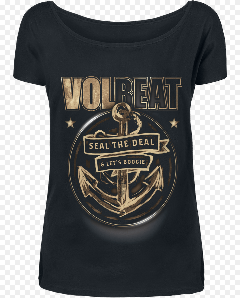Volbeat Anchor, Clothing, T-shirt, Shirt, Badge Free Png