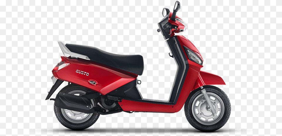 Volcanic Red Mahindra Gusto, Scooter, Transportation, Vehicle, Motorcycle Free Png Download