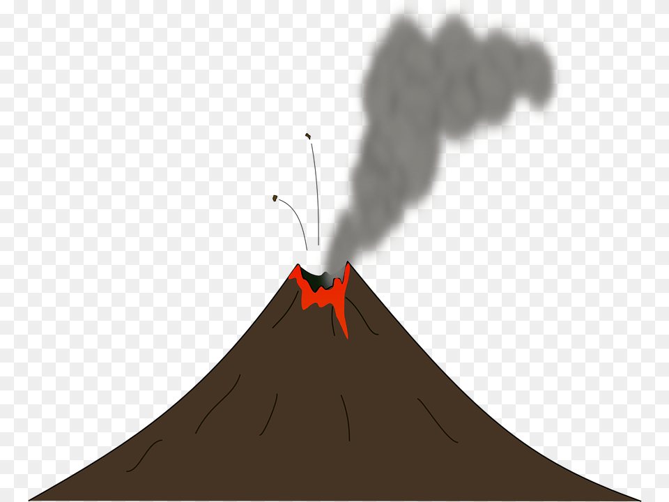 Volcano, Mountain, Nature, Outdoors, Eruption Png Image