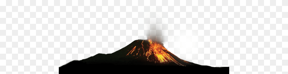 Volcano, Eruption, Mountain, Nature, Outdoors Png Image