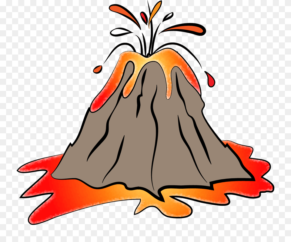 Volcano, Mountain, Nature, Outdoors, Eruption Png Image