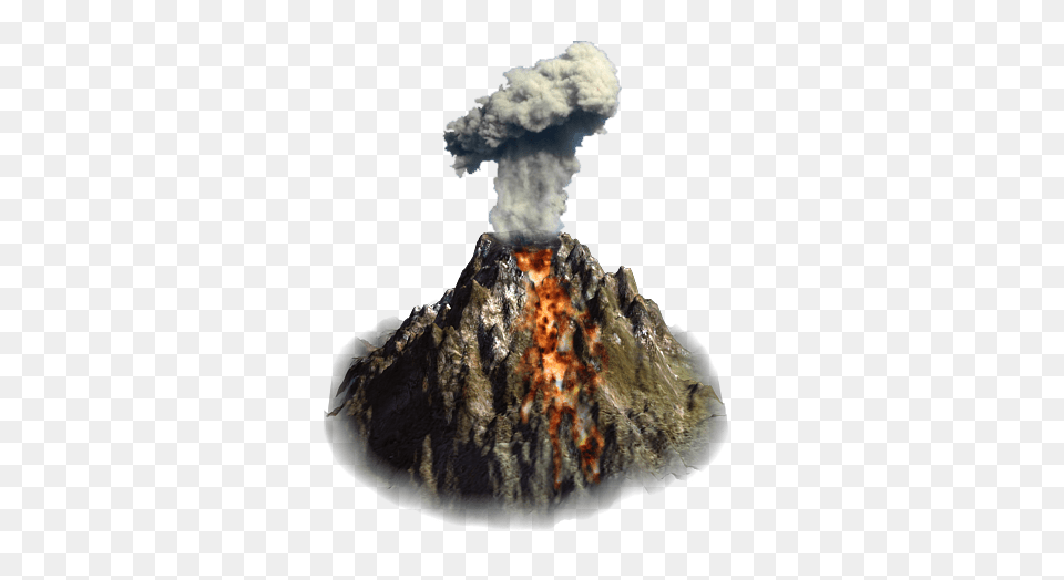 Volcano, Mountain, Nature, Outdoors, Eruption Free Png