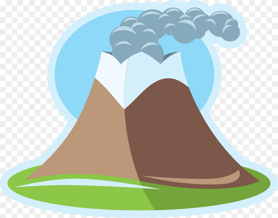 Volcano Clipart, Mountain, Nature, Outdoors Png Image